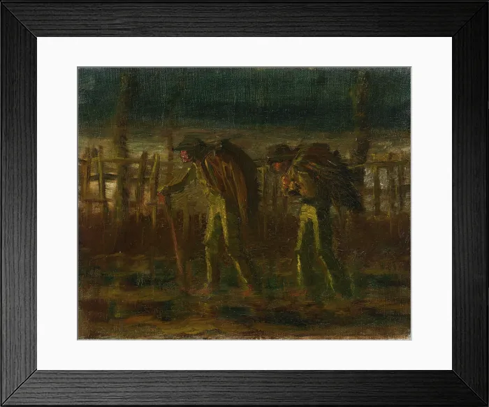 Framed Print : Night Vagrants with Backpack, 1911-1913. Creator: Ladislav Mednyanszky Framed Print : Night Vagrants with Backpack, 1911-1913. Creator: Ladislav Mednyanszky