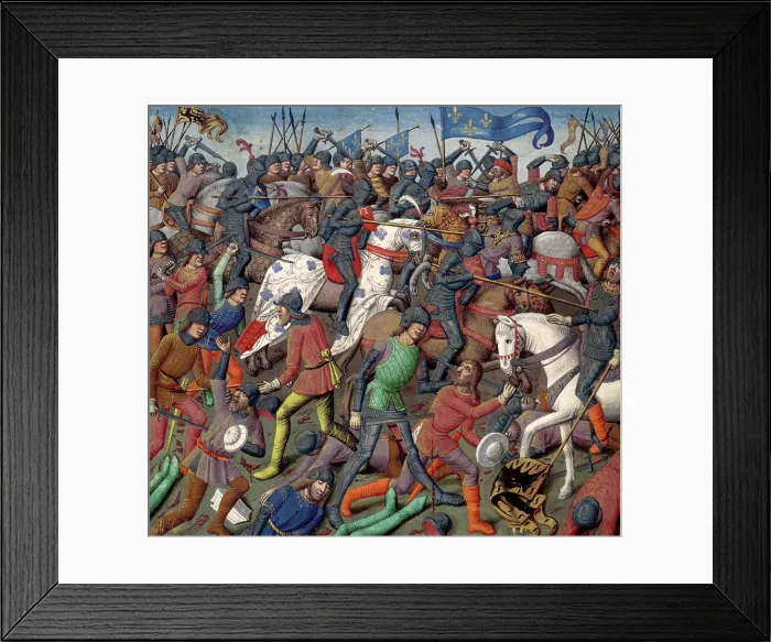 Framed Print : Battle scene, c1470. Creator: Unknown Framed Print : Battle scene, c1470. Creator: Unknown
