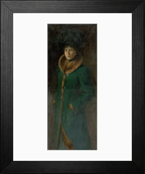 Framed Print : Portrait of Baroness Fleshova, 1901. Creator: Karol Pongracz Framed Print : Portrait of Baroness Fleshova, 1901. Creator: Karol Pongracz