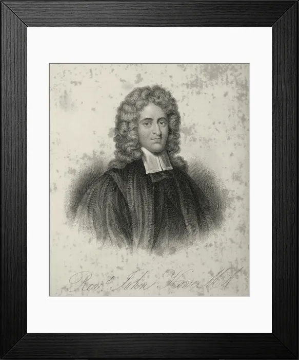 Framed Print : Rev John Howe, late 17th century, (c1834-c1837). Creator: Samuel Freeman Framed Print : Rev John Howe, late 17th century, (c1834-c1837). Creator: Samuel Freeman