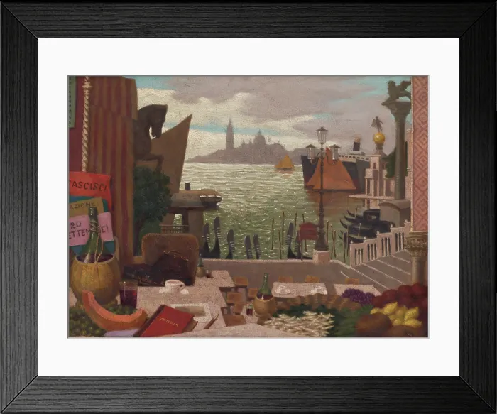 Framed Print : Memories of Venice, 1921. Creator: Milan Thomka Mitrovsky Framed Print : Memories of Venice, 1921. Creator: Milan Thomka Mitrovsky