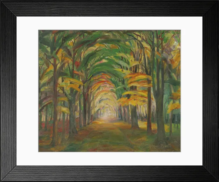 Framed Print : Avenue of trees, 1923-1928. Creator: Karoly Kernstok Framed Print : Avenue of trees, 1923-1928. Creator: Karoly Kernstok