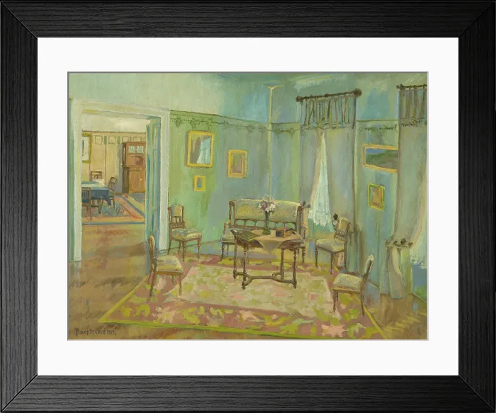 Framed Print : Room interior, 1915. Creator: Konstantin Bauer Framed Print : Room interior, 1915. Creator: Konstantin Bauer