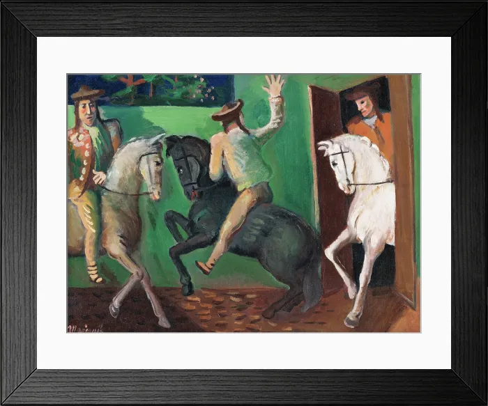 Framed Print : Riders (On Horses), 1936. Creator: Cyprian Majernik Framed Print : Riders (On Horses), 1936. Creator: Cyprian Majernik