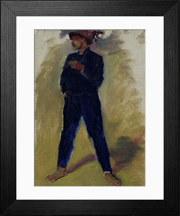 Framed Print : Groom Standing Astride, 1910-1914. Creator: Ladislav Mednyanszky Framed Print : Groom Standing Astride, 1910-1914. Creator: Ladislav Mednyanszky