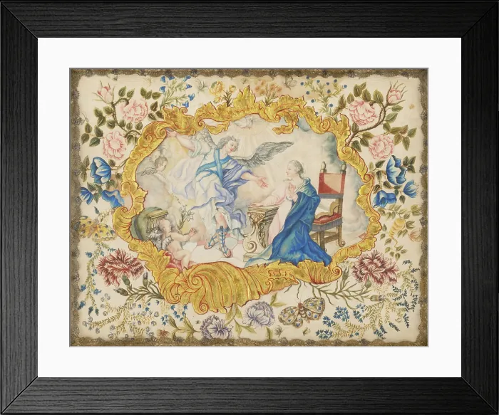 Framed Print : Annunciation, 18th century. Creator: Unknown Framed Print : Annunciation, 18th century. Creator: Unknown