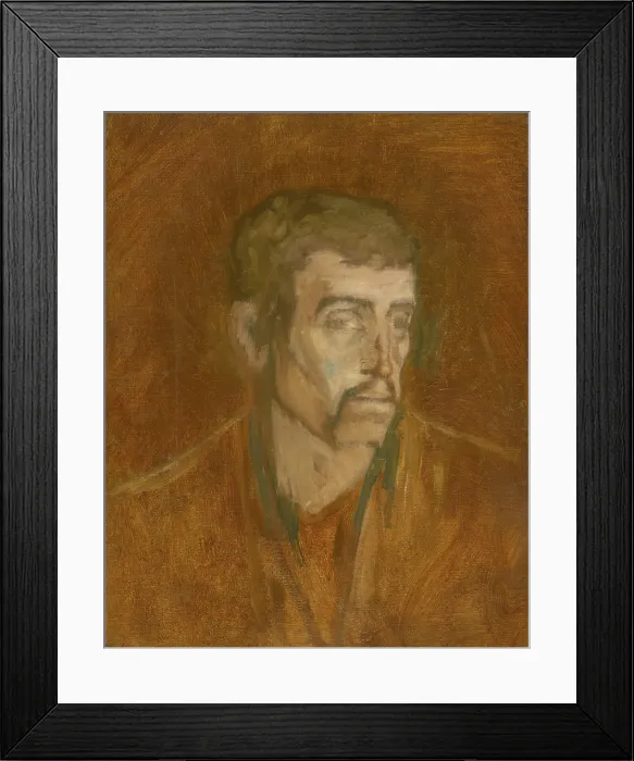 Framed Print : Study of Unhappy Man, 1880-1900. Creator: Ladislav Mednyanszky Framed Print : Study of Unhappy Man, 1880-1900. Creator: Ladislav Mednyanszky