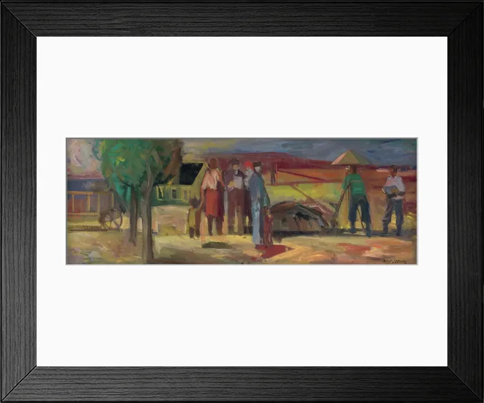 Framed Print : Land Surveyor, 1946. Creator: Bedrich Hoffstadter Framed Print : Land Surveyor, 1946. Creator: Bedrich Hoffstadter