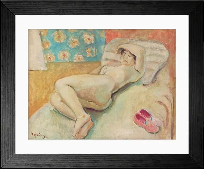 Framed Print : Resting Woman, 1931. Creator: Cyprian Majernik Framed Print : Resting Woman, 1931. Creator: Cyprian Majernik