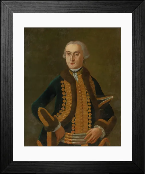 Framed Print : Portrait of L. Berzeviczy, around 1742. Creator: Unknown Framed Print : Portrait of L. Berzeviczy, around 1742. Creator: Unknown
