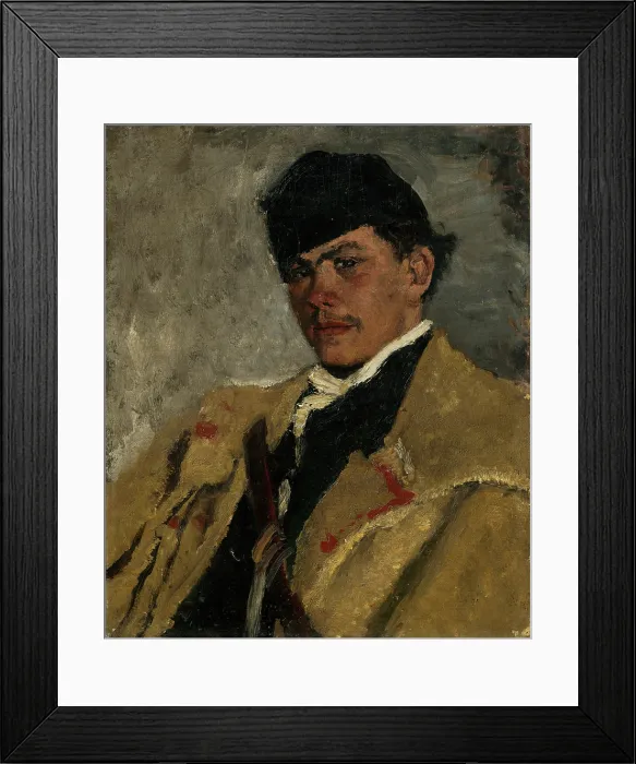 Framed Print : Shepherd in Fur, 1877-1880. Creator: Ladislav Mednyanszky Framed Print : Shepherd in Fur, 1877-1880. Creator: Ladislav Mednyanszky