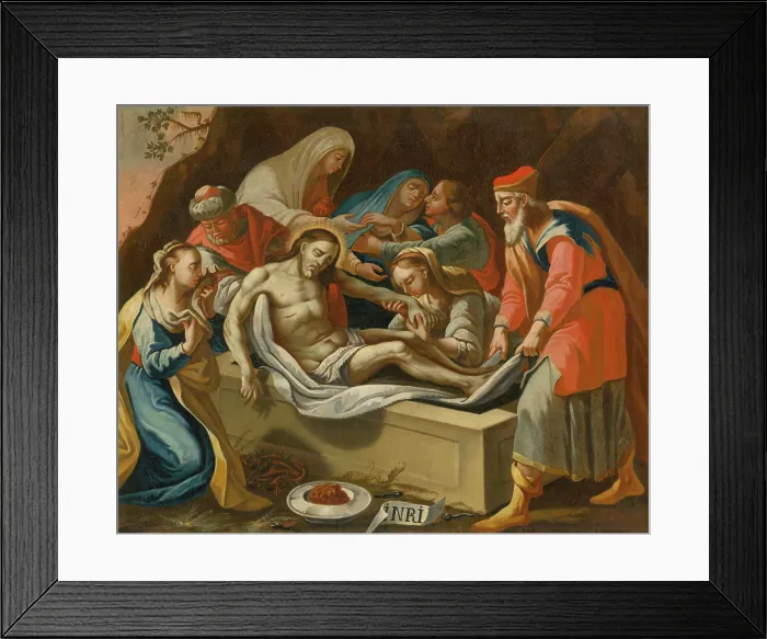 Framed Print : Entombment of Christ, 18th century. Creator: Unknown Framed Print : Entombment of Christ, 18th century. Creator: Unknown