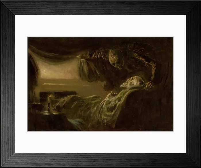 Framed Print : Old Man's Death. Death of the Painter's Father, 1890-1900. Creator: Ladislav Mednyanszky. Old Man's Death. Death of the Painter's Father, 1890-1900 Framed Print : Old Man's Death. Death of the Painter's Father, 1890-1900. Creator: Ladislav Mednyanszky. Old Man's Death. Death of the Painter's Father, 1890-1900