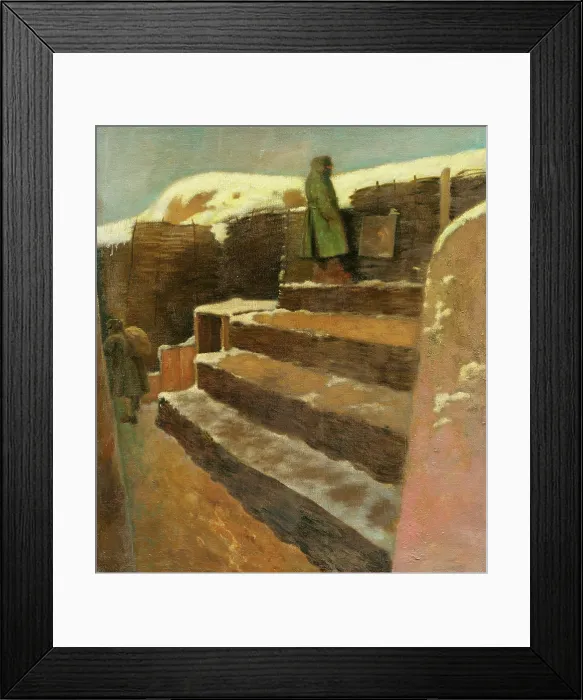Framed Print : Painter at the Front, 1914-1918. Creator: Ladislav Mednyanszky Framed Print : Painter at the Front, 1914-1918. Creator: Ladislav Mednyanszky