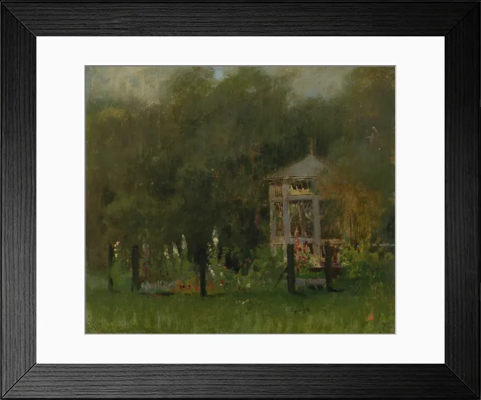 Framed Print : Gazebo in the Park in Strazky. Forest Scenery, 1875-1885. Creator: Ladislav Mednyanszky Framed Print : Gazebo in the Park in Strazky. Forest Scenery, 1875-1885. Creator: Ladislav Mednyanszky