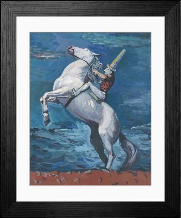 Framed Print : A Rider by the Seashore, 1937. Creator: Cyprian Majernik Framed Print : A Rider by the Seashore, 1937. Creator: Cyprian Majernik