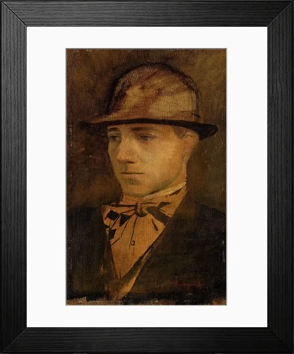 Framed Print : Portrait of a Man, 1870-1900. Creator: Ladislav Mednyanszky Framed Print : Portrait of a Man, 1870-1900. Creator: Ladislav Mednyanszky