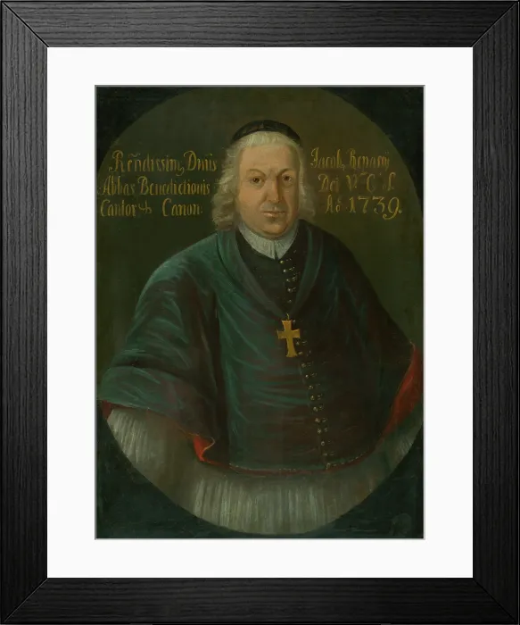 Framed Print : Jakub Jozef Repassy, Canon and Titular Abbot of Spis, 1739. Creator: Jan Gottlieb Kramer Framed Print : Jakub Jozef Repassy, Canon and Titular Abbot of Spis, 1739. Creator: Jan Gottlieb Kramer