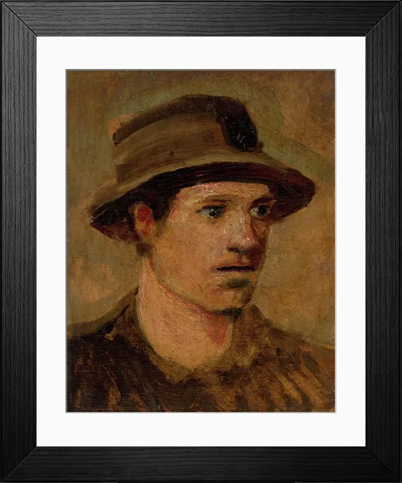 Framed Print : Head of a Labourer, 1905-1910. Creator: Ladislav Mednyanszky Framed Print : Head of a Labourer, 1905-1910. Creator: Ladislav Mednyanszky