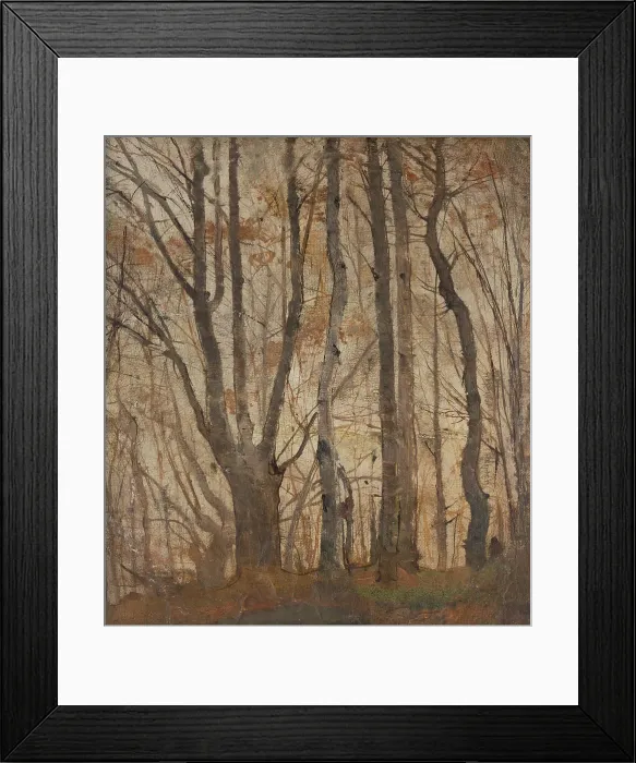 Framed Print : Autumn Forest, 1870-1900. Creator: Ladislav Mednyanszky Framed Print : Autumn Forest, 1870-1900. Creator: Ladislav Mednyanszky