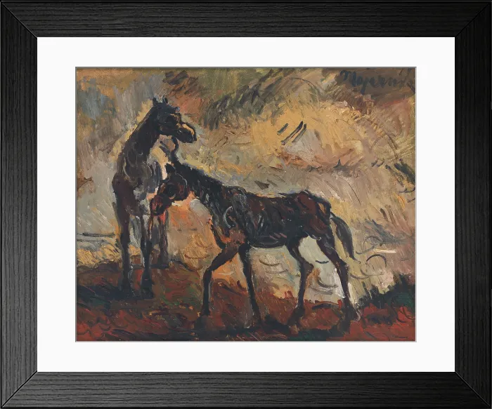 Framed Print : Runaway Horses, around 1941. Creator: Cyprian Majernik Framed Print : Runaway Horses, around 1941. Creator: Cyprian Majernik