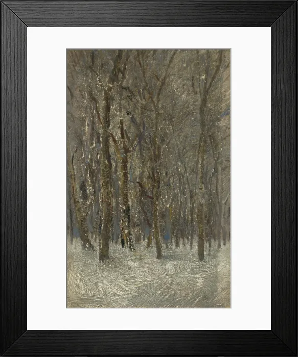 Framed Print : Winter Forest, 1890-1900. Creator: Ladislav Mednyanszky Framed Print : Winter Forest, 1890-1900. Creator: Ladislav Mednyanszky