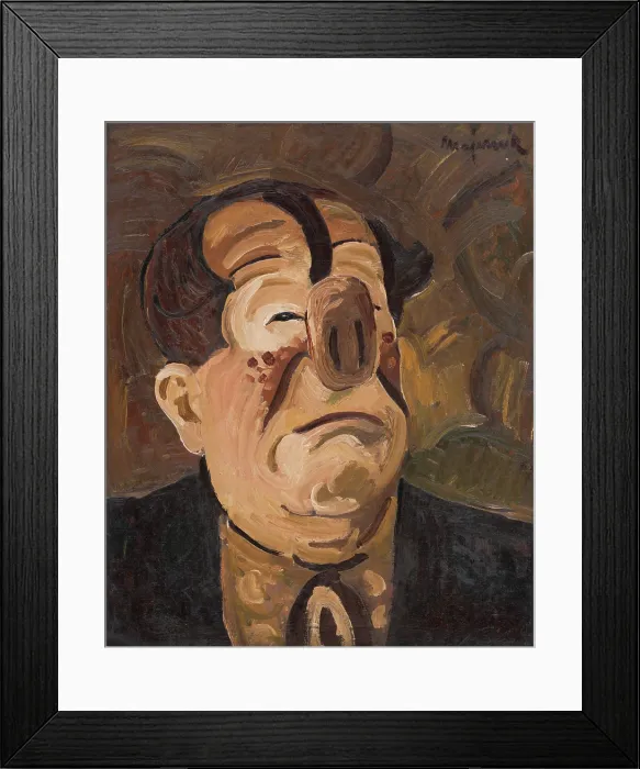 Framed Print : Crying Clown, 1940. Creator: Cyprian Majernik Framed Print : Crying Clown, 1940. Creator: Cyprian Majernik