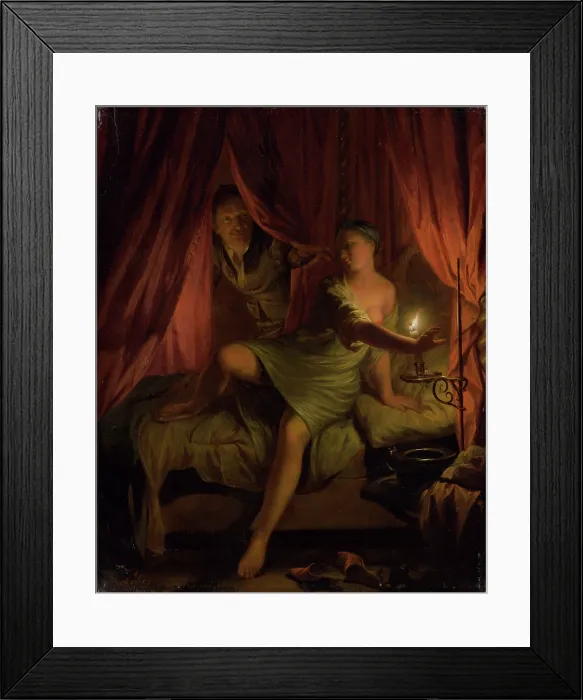 Framed Print : Gyges in the Bedroom of King Candaules Wife, 1675-1700. Creator: Nicolaas Verkolje. Gyges in the Bedroom of King Candaules Wife, 1675-1700. Creator: Nicolaas Verkolje Framed Print : Gyges in the Bedroom of King Candaules Wife, 1675-1700. Creator: Nicolaas Verkolje. Gyges in the Bedroom of King Candaules Wife, 1675-1700. Creator: Nicolaas Verkolje