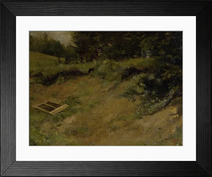 Framed Print : Landscape study, 1888. Creator: Bela Benczur Framed Print : Landscape study, 1888. Creator: Bela Benczur