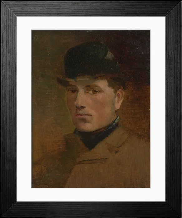 Framed Print : Head of a Man, 1880-1900. Creator: Ladislav Mednyanszky Framed Print : Head of a Man, 1880-1900. Creator: Ladislav Mednyanszky
