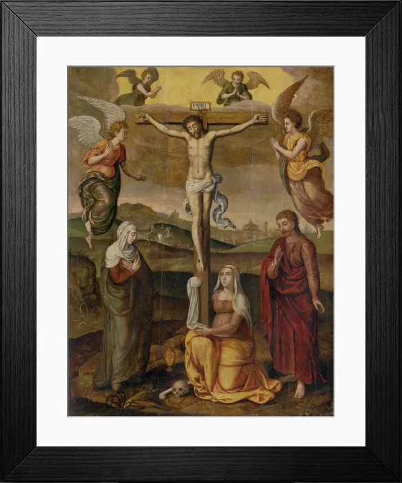 Framed Print : Crucifixion, 1570-1590. Creator: Unknown