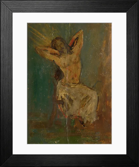 Framed Print : Nude, 1880-1900. Creator: Ladislav Mednyanszky Framed Print : Nude, 1880-1900. Creator: Ladislav Mednyanszky
