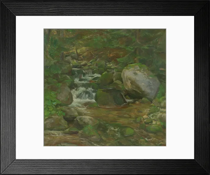 Framed Print : Demanovka Creek, 1953. Creator: Bedrich Hoffstadter Framed Print : Demanovka Creek, 1953. Creator: Bedrich Hoffstadter