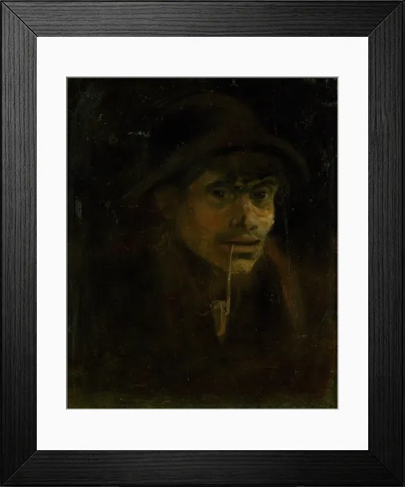 Framed Print : Tramp with a Pipe, 1880-1900. Creator: Ladislav Mednyanszky Framed Print : Tramp with a Pipe, 1880-1900. Creator: Ladislav Mednyanszky