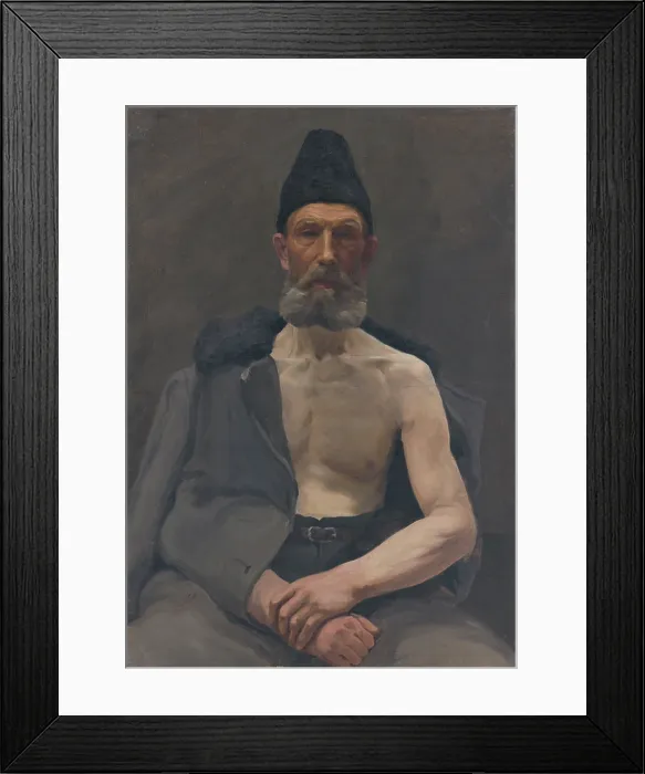 Framed Print : Study of a Russian captive, 1922. Creator: Ladislav Treskon Framed Print : Study of a Russian captive, 1922. Creator: Ladislav Treskon