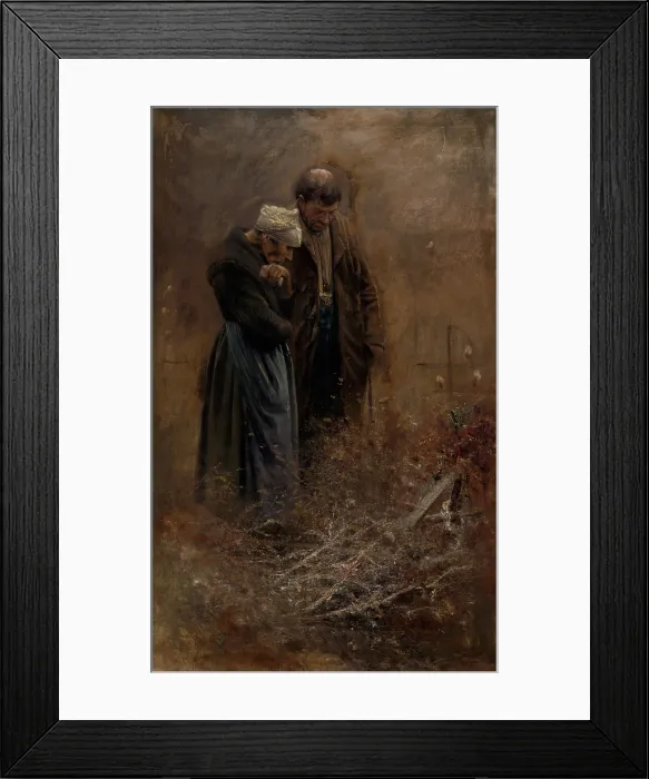 Framed Print : Over the Grave, 1878. Creator: Ladislav Mednyanszky Framed Print : Over the Grave, 1878. Creator: Ladislav Mednyanszky