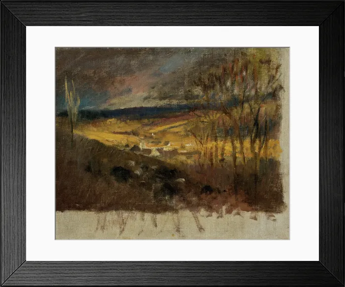 Framed Print : Valley with Clouds, 1880-1900. Creator: Ladislav Mednyanszky Framed Print : Valley with Clouds, 1880-1900. Creator: Ladislav Mednyanszky
