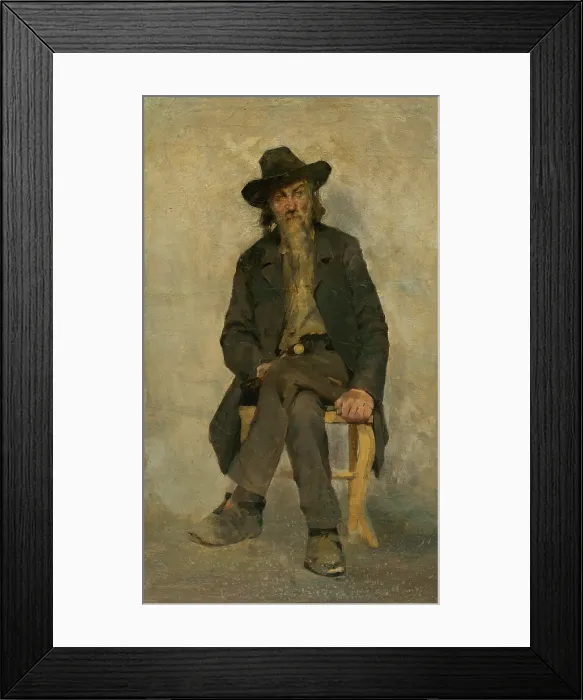 Framed Print : Study of a Seated Old Man, around 1894. Creator: Kiril Kutlik Framed Print : Study of a Seated Old Man, around 1894. Creator: Kiril Kutlik