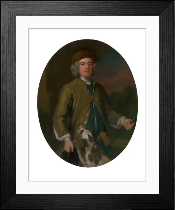 Framed Print : Hunting Portrait, around 1730. Creator: Enoch Seeman Framed Print : Hunting Portrait, around 1730. Creator: Enoch Seeman