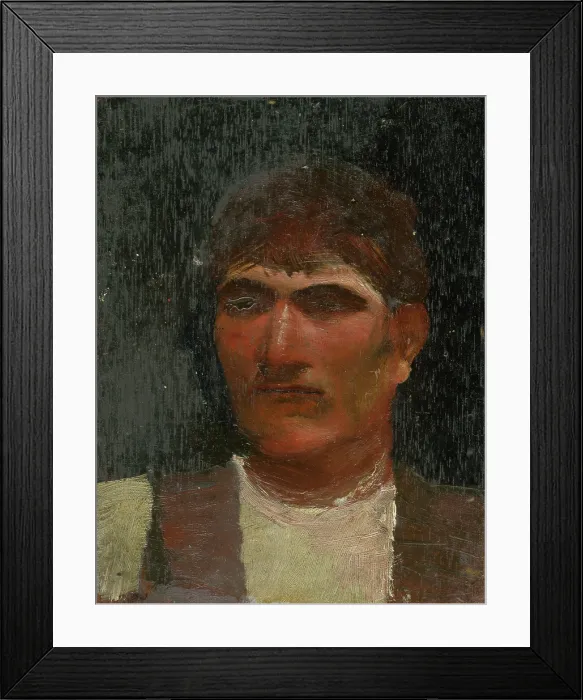 Framed Print : Head Study of a Seated Lad, 1900. Creator: Ladislav Mednyanszky Framed Print : Head Study of a Seated Lad, 1900. Creator: Ladislav Mednyanszky