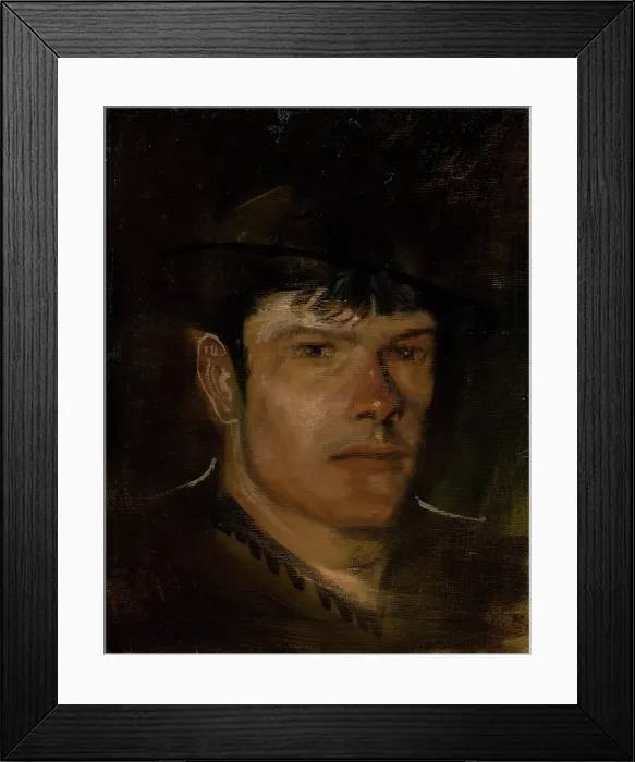 Framed Print : Lad with a Large Ear and a Small Hat, 1880-1900. Creator: Ladislav Mednyanszky Framed Print : Lad with a Large Ear and a Small Hat, 1880-1900. Creator: Ladislav Mednyanszky