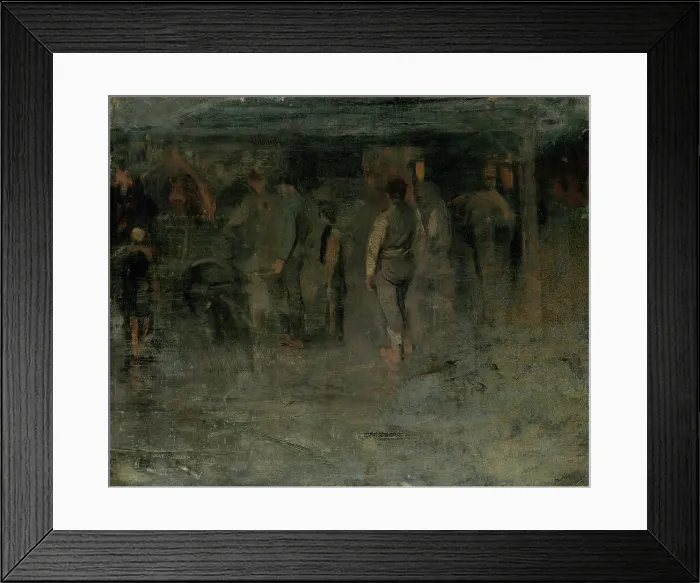 Framed Print : Gloomy Fair II. (Sketch of a Group of Men), 1880-1885. Creator: Ladislav Mednyanszky Framed Print : Gloomy Fair II. (Sketch of a Group of Men), 1880-1885. Creator: Ladislav Mednyanszky