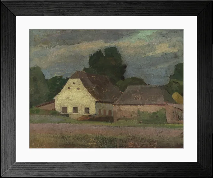 Framed Print : Farm, c1910. Creator: Eduard Putra Framed Print : Farm, c1910. Creator: Eduard Putra