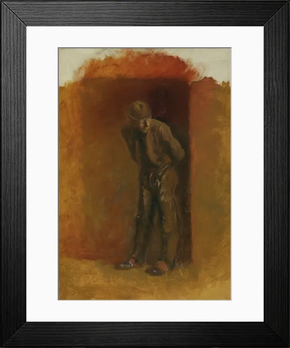 Framed Print : Figure of a Vagrant in Hat, 1900-1910. Creator: Ladislav Mednyanszky Framed Print : Figure of a Vagrant in Hat, 1900-1910. Creator: Ladislav Mednyanszky