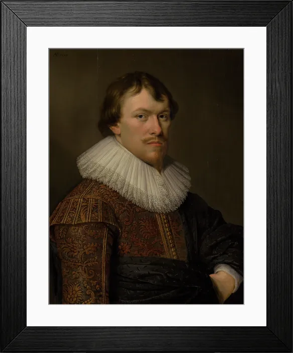 Framed Print : The Portrait of Gerrit Schaep, 1628. Creator: David Bailly Framed Print : The Portrait of Gerrit Schaep, 1628. Creator: David Bailly