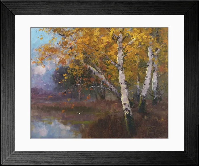 Framed Print : Birch trees, 1909. Creator: Laszlo Kezdi-Kovacs Framed Print : Birch trees, 1909. Creator: Laszlo Kezdi-Kovacs