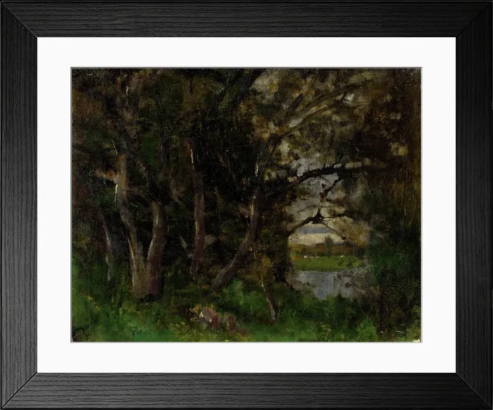 Framed Print : Early Evening Motif in a Park in Strazky, 1895-1900. Creator: Ladislav Mednyanszky Framed Print : Early Evening Motif in a Park in Strazky, 1895-1900. Creator: Ladislav Mednyanszky