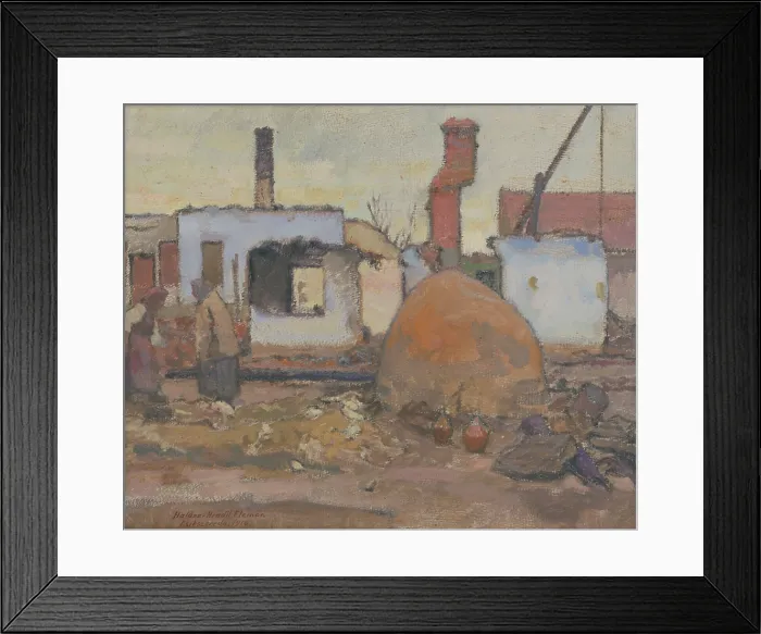 Framed Print : After the Passage of the Front, 1916. Creator: Elemir Halasz-Hradil Framed Print : After the Passage of the Front, 1916. Creator: Elemir Halasz-Hradil
