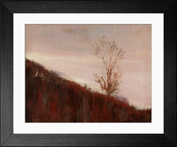 Framed Print : Autumn Hillside with Trees, 1880-1900. Creator: Ladislav Mednyanszky