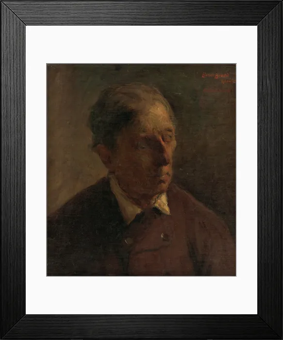 Framed Print : Head Study of a Man, around 1899. Creator: Elemir Halasz-Hradil Framed Print : Head Study of a Man, around 1899. Creator: Elemir Halasz-Hradil